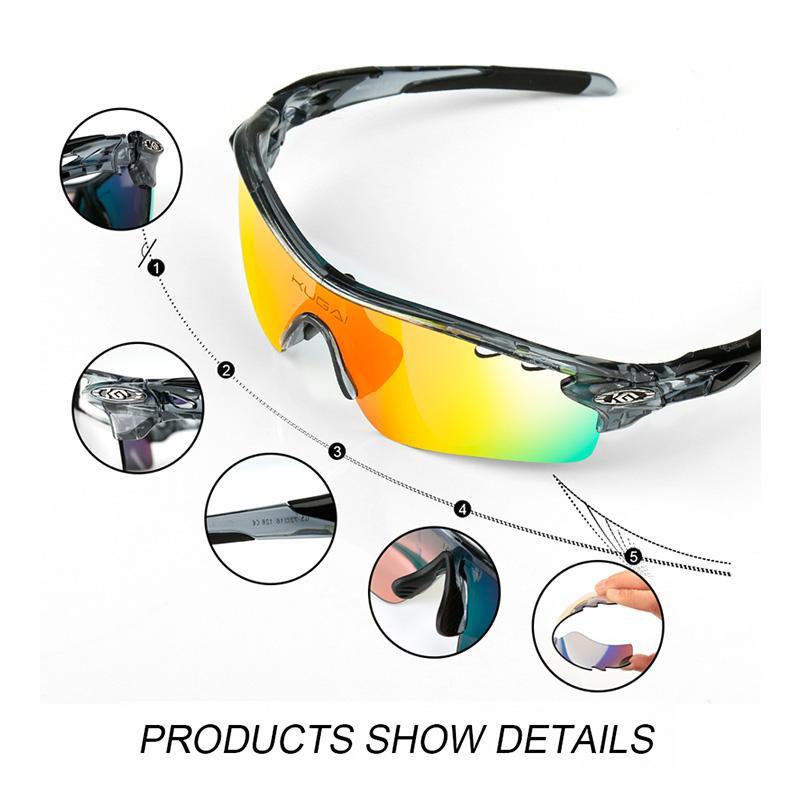 POLARIZED CYCLING GLASSES SET